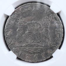8 reales 1757Mo MM Mexico NGC certified King Ferdinand VI shipwreck L’Auguste picture