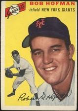 1954 Topps Bob Hofman #99 New York Giants picture