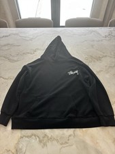 Stussy Shattered 8 Ball Hoodie Black Size M Pullover Graphic Streetwear picture