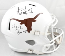 Vince Young Autographed Texas Longhorns F/S Speed Helmet - Beckett W Holo picture