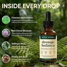 1-5Pcs Mayaverra Lymphatic Drainage Drops,natural herbal formula,gluten-free picture