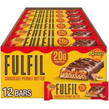 FULFIL Chocolate Peanut Butter Flavored Protein Bar 20g (Pack of 12) picture