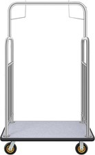 Hotel Luggage Cart, 1200LBS Load Capacity, Stainless Steel Commercial Grade Hote picture