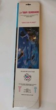 NIP Vtg 2 In 1 Sided Map Sunshade Car Auto Cardboard 