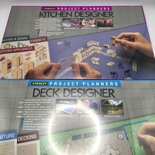 New & Sealed VTG Stanley Project Planner - Deck Designer & Kitchen Designer Pair picture