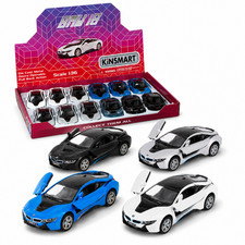 BOX OF 12 BMW I8 DIECAST CAR - 1/36 SCALE DIECAST MODEL CARS picture