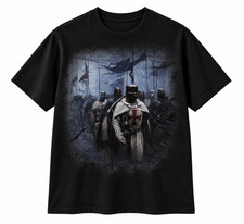 Templar Knight Shirt March of the Crusaders Medieval Army Crusader Graphic T-Shi picture