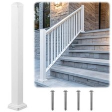 Aluminum Porch Deck Railing Deck Post Kit 3