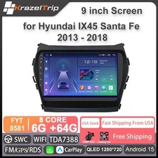 8 Core 64GB Android Car Radio for Hyundai Santa Fe IX45 2013 - 2018 Carlpay GPS picture
