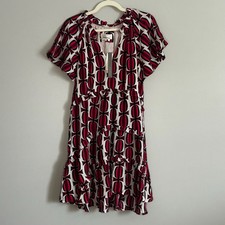Anthropologie Robin Tiered Mini Dress in Geometric Print picture