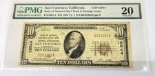 1929 $10 National San Francisco PMG 20 VF Super Rare Radar Serial 283382 BofA picture