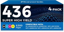 TN436 TN433 Toner 4-Pack for Brother MFC-L8900CDW L8610CDW HL-L8360CDW Series picture