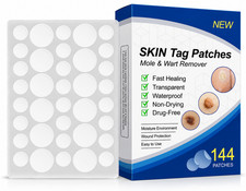 144 Pack of Skin Tag Remover Patches Effective Removal Sticker Quick Mole Wart picture