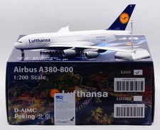 SQ Wings L2133 Lufthansa Airbus A380-800 Peking D-AIMC Diecast 1/200 Jet Model picture