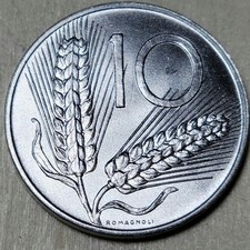 ITALY - 1997 - 10 Lire  - Uncirculated Coin - Km#93 - 23.25MM picture