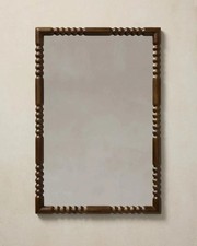 Joon Loloi Calia Wall Mirror Espresso Mango Wood 24
