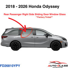 Fits 18-26 Honda Odyssey Passenger Right Side Rear Sliding Door Window Glass picture