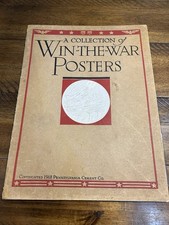 Pennsylvania Cement Co Win-the-War Posters WWI 1918 Illustrated Softcover NY picture