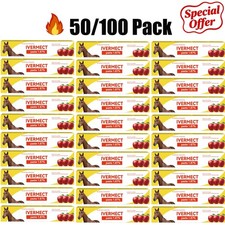 50/100 Pack In Box Paste Horse Dewormer Apple Flavor wormer Special Offer picture