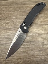 Ganzo G753 440C Black G10 Axis Lock Drop Point Folding Pocket Knife Clip Used picture