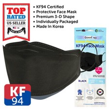 20-100 PCS KF94 Face Mask BLACK 4 Layers Safety Protective Made in Korea picture