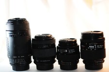 4 Nikon AF mt lenses NOT WORKING NO RETURN 28-105mm D 35-70 Sigma 75-300 70-210 picture