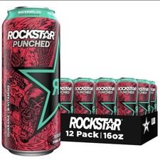 Rockstar Punched Watermelon Energy Drink 16 fl oz (12 Pack) picture