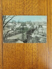Postcard Streator IL Bridge Street Bridge Posted   picture