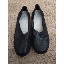Clarks Cloudsteppers Black Textured Slip-On Comfort Flats picture