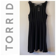 NWT Torrid Black Cutout Details Summer Casual Dress Size US 12  $58 New picture