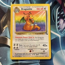 DRAGONITE 4/62 Fossil Pokémon Card Rare Unlimited English 1999 VINTAGE WOTC NM/M picture