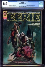 EERIE #40 CGC 8.0 OW/WH PAGES // WARREN PUBLISHING MAGAZINE 1972 picture