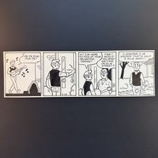 Archie Original Comic Art Signed Dan DeCarlo Teen Romance Daily Strip 1985 picture