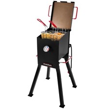 Creole Feast Outdoor Propane Deep Fryer, 17 Qt.  54,000 BTU Output, Black picture