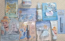Disney's Cinderella HUGE NEW GIFT LOT 10 Pcs Lip Gloss Oil Sheet Mask Bath Bombs picture