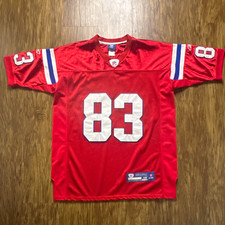 VTG Y2K Reebok New England Patriots Wes Welker #83 NFL  Jersey 48 Stitched picture