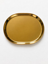 CB2 Prescription Platter in Gold - New - Rare/Discontinued picture