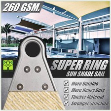 Colourtree Triangle Super Ring Sun Shade Sail Canopy Outdoor Customizable picture
