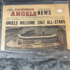 1967 MLB All Star Game Anaheim Stadium California Angels News Rare Original picture