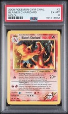 2000 POKEMON GYM CHALLENGE HOLO #2 BLAINE'S CHARIZARD PSA 6 picture