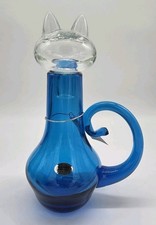 Blenko 2516 Blenkat Decanter Turquoise with Crystal - Limited Release WBW 2026  picture