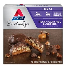 Atkins Endulge Treats, Pecan Caramel Clusters, Keto Friendly, 10 Count (5ct) picture