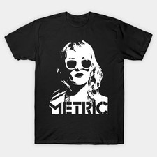 METRIC BAND Short Sleeve Cotton Black All Size Shirt picture