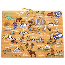 Totally Bamboo Colorado Fish Kiss Cutting Board: Lightweight Bamboo Multicolored picture