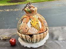 RARE Mid Century Ocean Fish Shell Lamp Light Continental Studio Art Pottery MCM picture