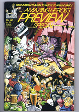 AMAZING HEROES PREVIEW #10 Comic Special (Fantagraphics Books February 1990) picture