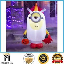 3.5 ft LED Stuart Unicorn Minions Halloween Inflatable Airblown 26GM27220 picture