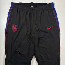 NEW Nike USMNT Strike Soccer Pants Large Slim Black Dri-FIT Jogger Sweatpants picture