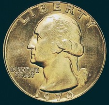 🔥 BU 1970-D WASHINGTON QUARTER picture