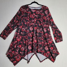 Roaman S Women's Black and Multi Blous picture